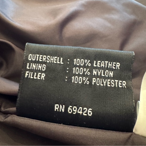 Wilsons Leather Vintage 90s Black Leather Boxy Leather Full-Zip Jacket Size L - Picture 16 of 16